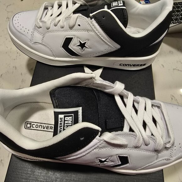 NEW Converse Weapon Low Vintage White Black Sneakers A10203C MENS 10 - Picture 4 of 9